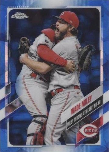 2021 Topps Chrome Update Series Sapphire Edition - Wade Miley #US36