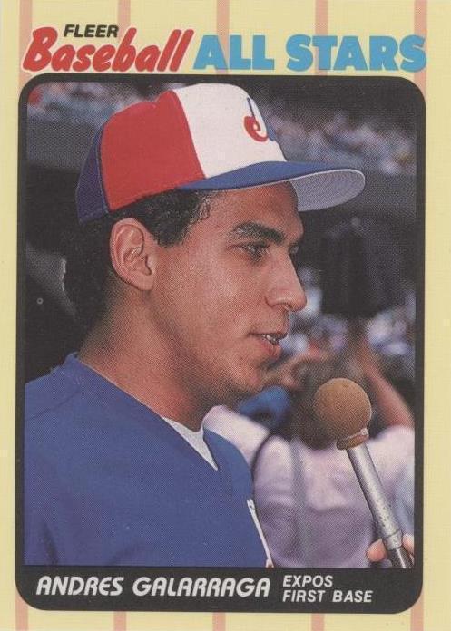 Fleer Baseball All Stars 1989 - Andrés Galarraga #13