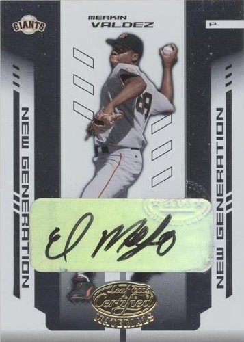 2004 Leaf Certified Materials - Merkin Valdez #253