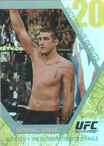 2009 Topps UFC Round 1 - Kendall Grove #VD10