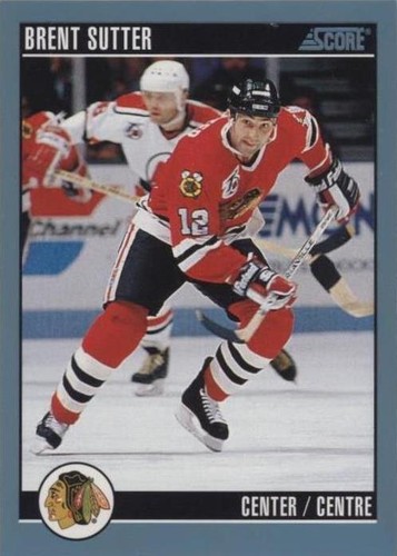 1992-93 Score Canadian - Brent Sutter #112