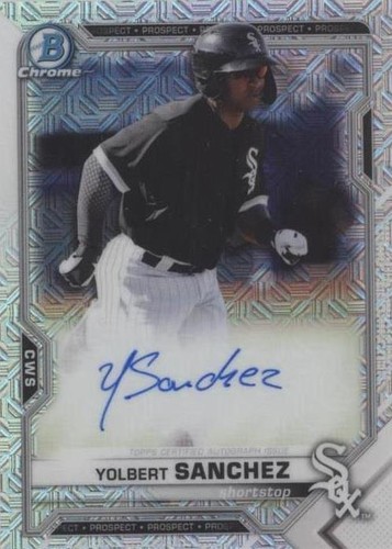 2021 Bowman - Yolbert Sanchez #BMA-YS