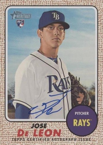 2017 Topps Heritage High Number - Jose De Leon #ROA-JD