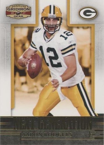 2007 Donruss Gridiron Gear Aaron Rodgers #NG-1