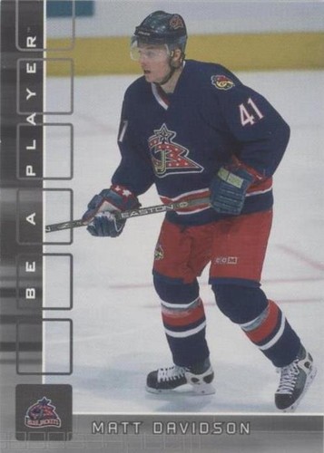 2001-02 In the Game Be A Player Memorabilia - Matt Davidson #438
