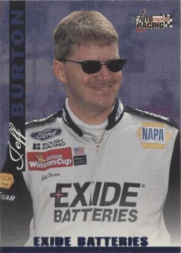 1996 Score Board Autographed Racing - Jeff Burton #27