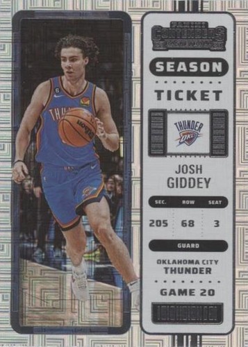 2022-23 Panini Contenders - Josh Giddey #16