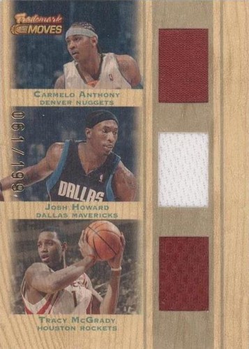 2007-08 Topps Trademark Moves - Carmelo Anthony/Josh Howard/Tracy McGrady #TTR-AHM
