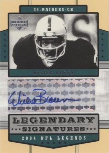 2004 Upper Deck NFL Legends Willie Brown #LS-WB