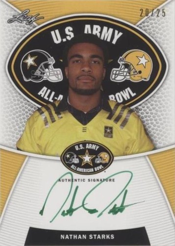 2014 Leaf U.S. Army All-American Bowl Nathan Starks #TA-NS1