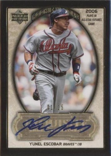 2007 Upper Deck Exquisite Rookie Signatures - Yunel Escobar #RH-YE1