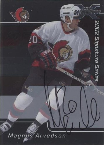 2002-03 In the Game Be A Player Signature Series - Magnus Arvedson #067
