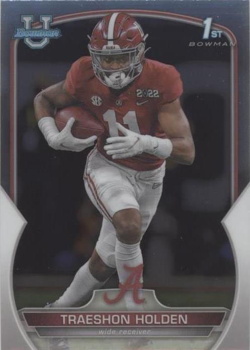 2022 Bowman University Chrome Traeshon Holden #18