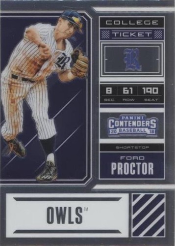 2018 Panini Elite Extra Edition - Ford Proctor #FP