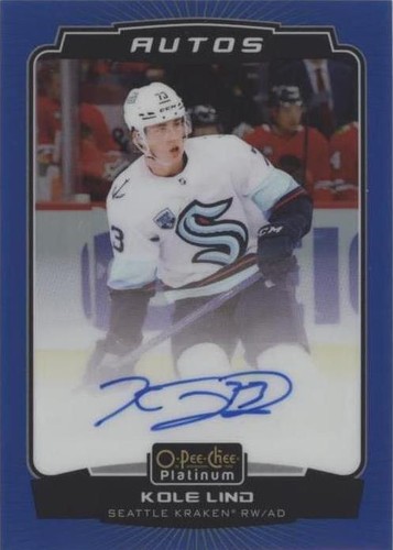 2022-23 O-Pee-Chee OPC Platinum #BA-CA Cayden Primeau BLUE