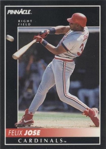 1992 Pinnacle - Felix Jose #159