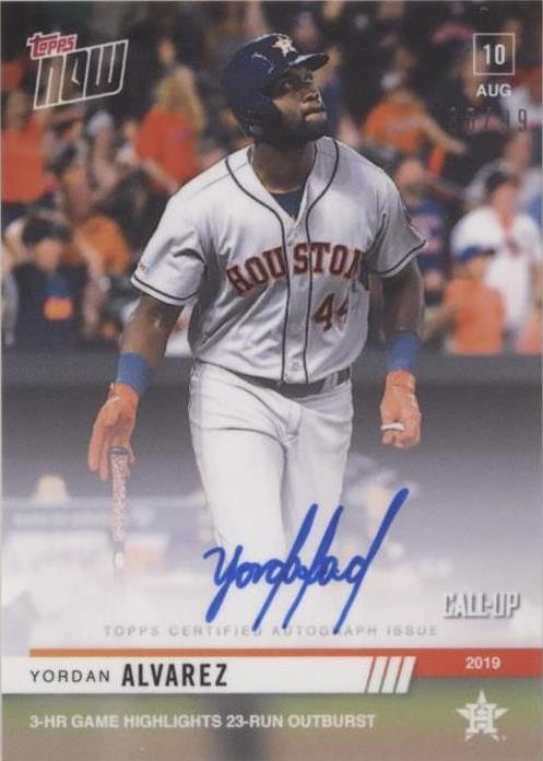 2019 Topps Now - Yordan Alvarez #667A