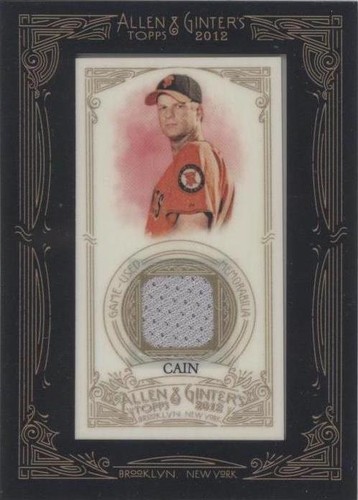 2012 Topps Allen & Ginter's - Matt Cain #AGR-MCN