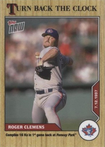2020 Topps Now Turn Back the Clock - Roger Clemens #104