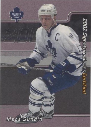 2001-02 In the Game Be A Player Signature Series - Mats Sundin #C-29