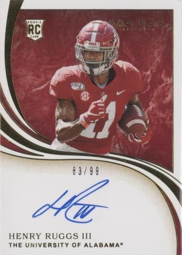 2020 Panini Immaculate Collection Collegiate Henry Ruggs III #108
