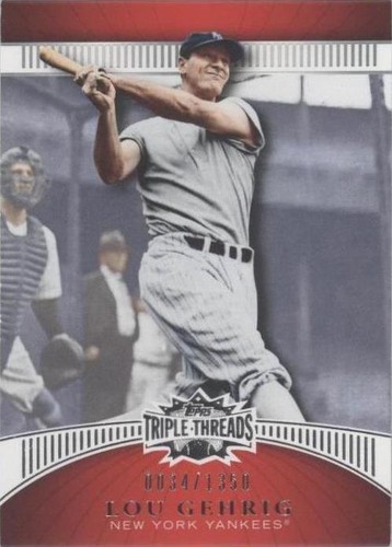 2010 Topps Triple Threads - Lou Gehrig #88