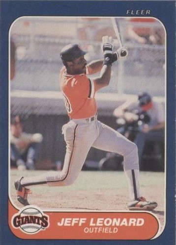 1986 Fleer - Jeffrey Leonard #548