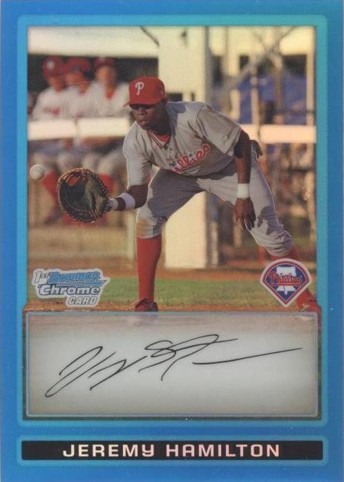 2009 Bowman - Chrome Prospects Jeremy Hamilton #BCP25 Blue Refractor ...
