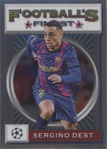 2021-22 Topps Finest Flashbacks UCL Sergino Dest #104