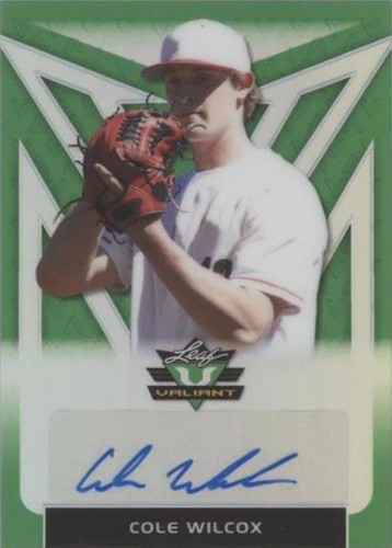 2020 Leaf Valiant - Cole Wilcox #PA-CW1