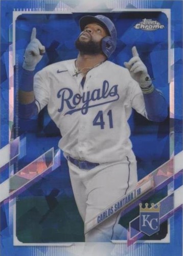 2021 Topps Chrome Sapphire Edition - Carlos Santana #513