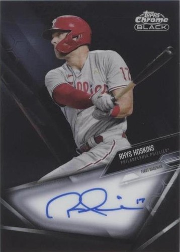2021 Topps Chrome Black - Rhys Hoskins #CBA-HOS