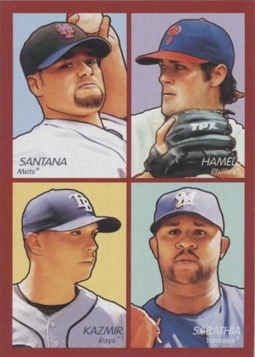2009 Upper Deck Goudey - C.C. Sabathia Cole Hamels Johan Santana #35-32