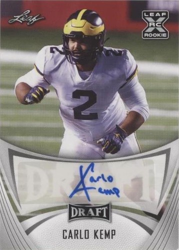 2021 Leaf Draft Carlo Kemp #BA-CK1