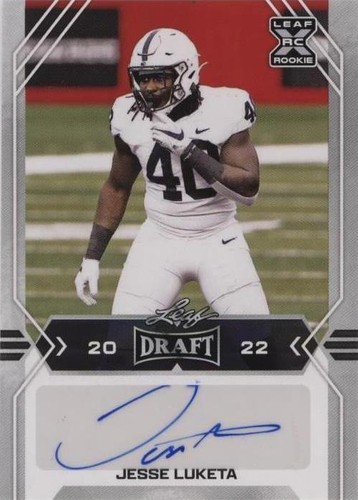 2022 Leaf Draft Jesse Luketa #BA-JL1