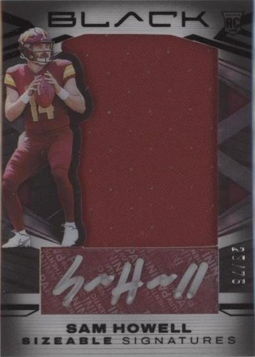 2022 Panini Black Sam Howell #SSR-SHO