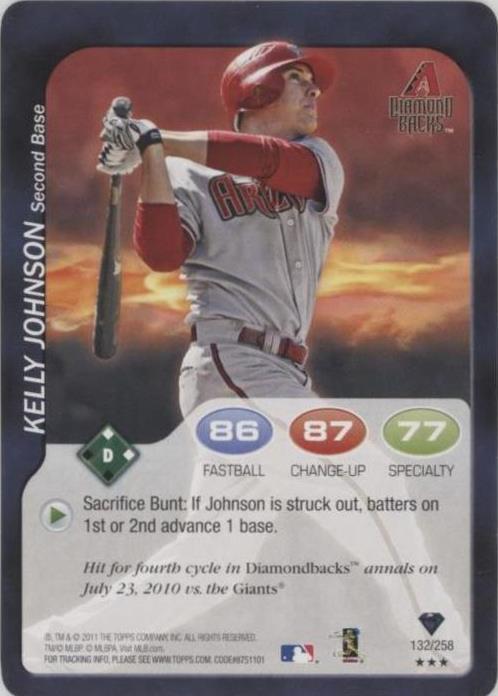 2011 Topps Attax - Kelly Johnson #132