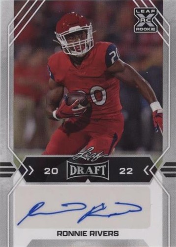 2022 Leaf Draft Ronnie Rivers #BA-RR1