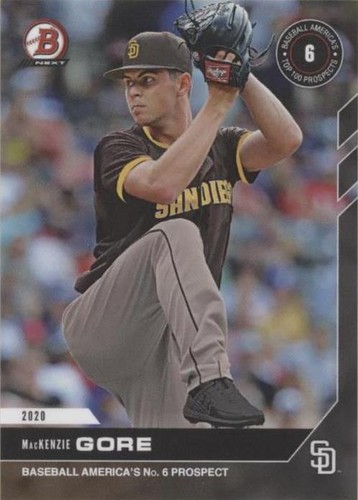 2020 Bowman Next Topps Now Baseball America's Top 100 Prospects - MacKenzie Gore #T2