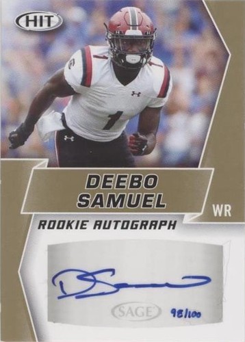 2019 Sage Hit Premier Draft Deebo Samuel #A9
