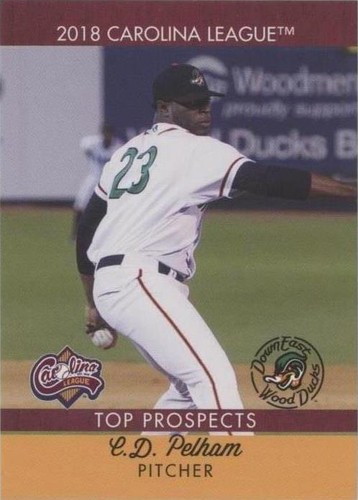 2018 Choice Carolina League Top Prospects - C.D. Pelham #08