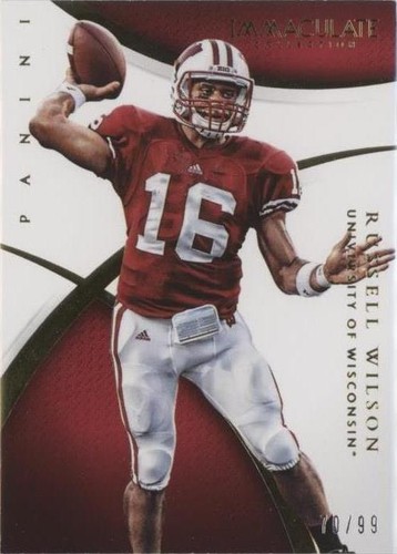 2015 Panini Immaculate Collection Collegiate Russell Wilson #90