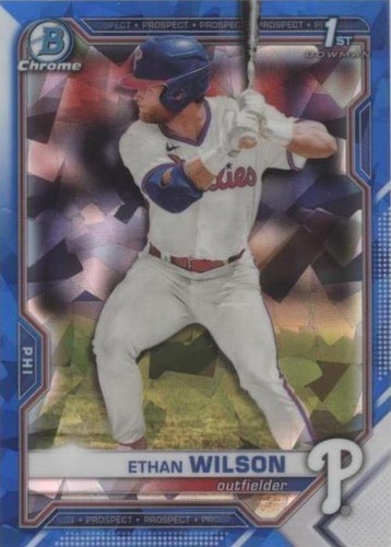 2021 Bowman Chrome Draft Sapphire Edition - Ethan Wilson #BDC-140