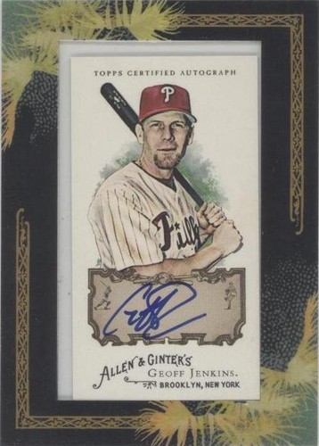 2008 Topps Allen & Ginter's - Geoff Jenkins #AGA-GJ