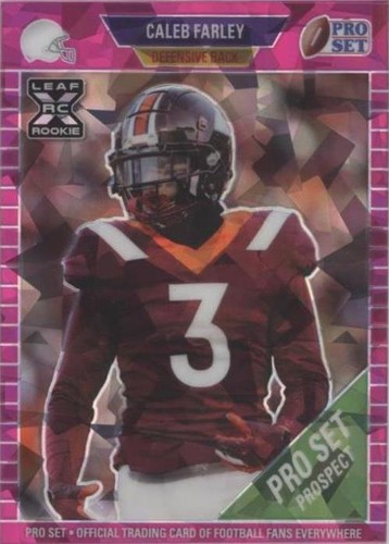 2021 Leaf Pro Set Metal Caleb Farley #12