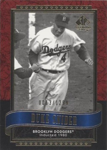 2003 SP Legendary Cuts - Duke Snider #31