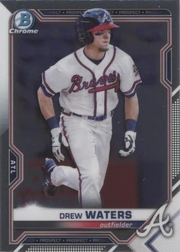 2021 Bowman Chrome - Drew Waters #BCP-160