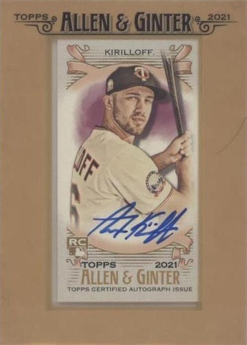 2021 Topps Allen & Ginter's - Alex Kirilloff #FMA-AK