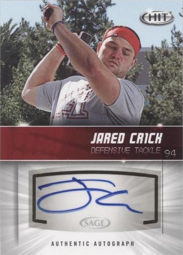 2012 SAGE Hit Jared Crick #A36