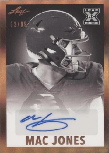 2021 Leaf Memories Mac Jones #BW-MJ1